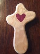 Comfort Cross with Heart Inlay (shipping included)